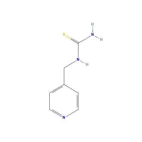 pyridin-4-ylmethylthiourea (CAS: 282715-65-5) - Chemical Structure and Molecular Formula 