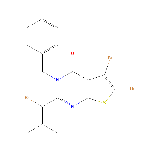 3-benzyl-5,6-dibromo-2-(1-bromo-2-methylpropyl)thieno[2,3-d]pyrimidin-4-one (CAS: 900809-16-7) - Related Chemical Product