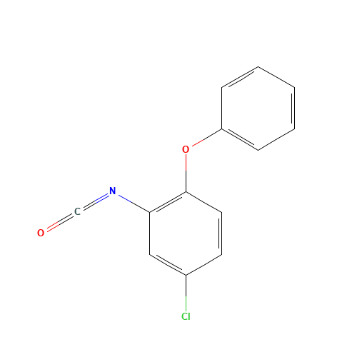 4-chloro-2-isocyanato-1-phenoxybenzene (CAS: 85385-33-7) - Chemical Structure and Molecular Formula 