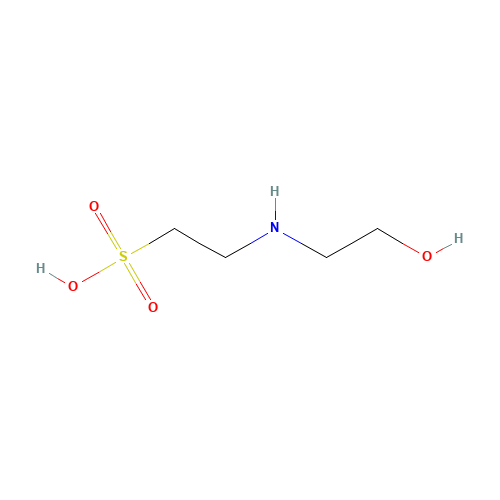 2-(2-hydroxyethylamino)ethanesulfonic acid (CAS: 29706-49-8) - Chemical Structure and Molecular Formula 
