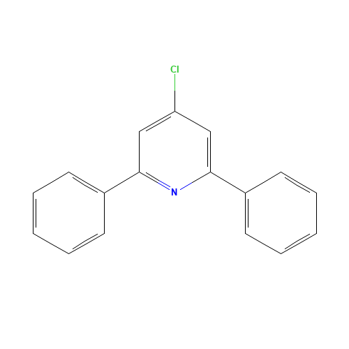 4-chloro-2,6-diphenylpyridine (CAS: 133785-60-1) - Chemical Structure and Molecular Formula 