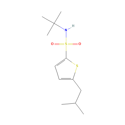 N-tert-butyl-5-(2-methylpropyl)thiophene-2-sulfonamide (CAS: 146013-28-7) - Related Chemical Product