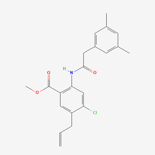 methyl 4-chloro-2-[[2-(3,5-dimethylphenyl)acetyl]amino]-5-prop-2-enylbenzoate (CAS: 199861-84-2) - Related Chemical Product