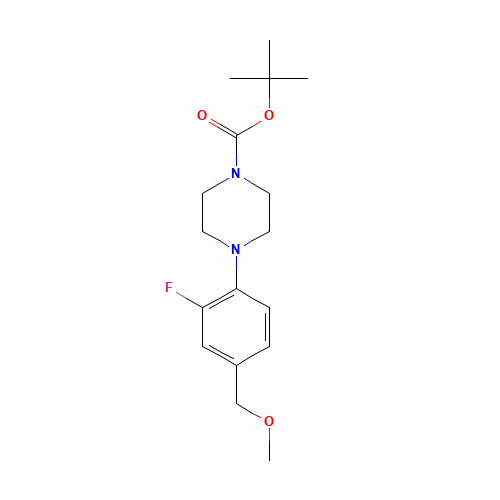 tert-butyl 4-[2-fluoro-4-(methoxymethyl)phenyl]piperazine-1-carboxylate (CAS: 1364345-33-4) - Related Chemical Product
