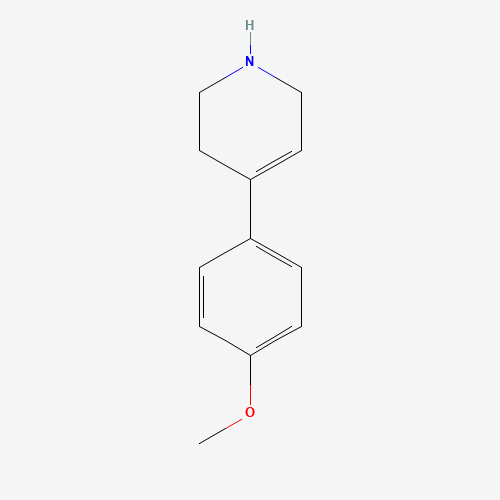 4-(4-methoxyphenyl)-1,2,3,6-tetrahydropyridine (CAS: 59954-73-3) - Chemical Structure and Molecular Formula 