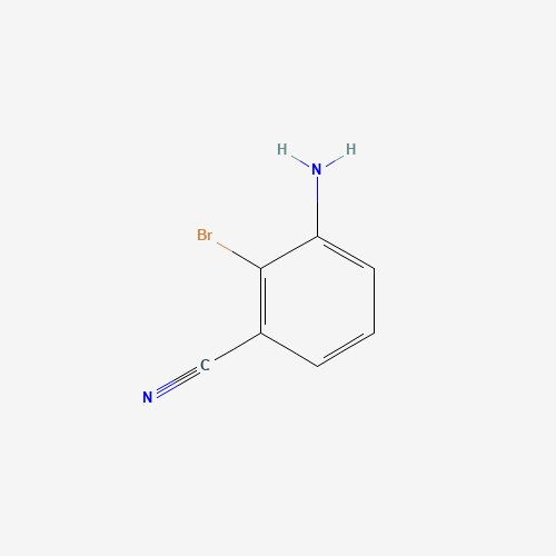 3-amino-2-bromobenzonitrile (CAS: 1166988-09-5) - Chemical Structure and Molecular Formula 