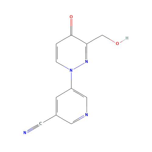 5-[3-(hydroxymethyl)-4-oxopyridazin-1-yl]pyridine-3-carbonitrile (CAS: 1314389-44-0) - Related Chemical Product