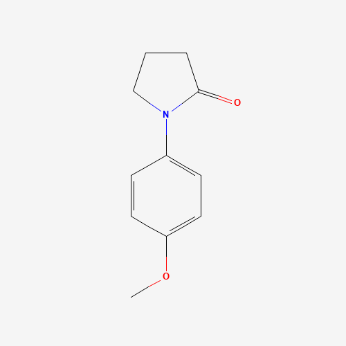 1-(4-methoxyphenyl)pyrrolidin-2-one (CAS: 30425-47-9) - Chemical Structure and Molecular Formula 