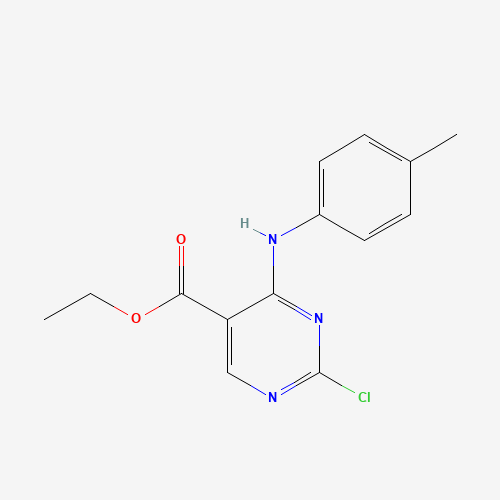 ethyl 2-chloro-4-(4-methylanilino)pyrimidine-5-carboxylate (CAS: 227449-05-0) - Chemical Structure and Molecular Formula 