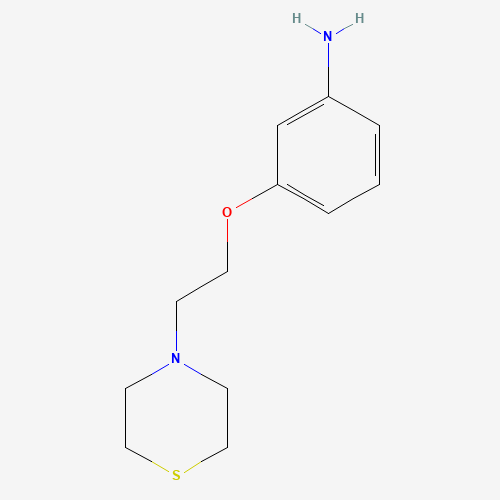 3-(2-thiomorpholin-4-ylethoxy)aniline (CAS: 1099647-30-9) - Related Chemical Product