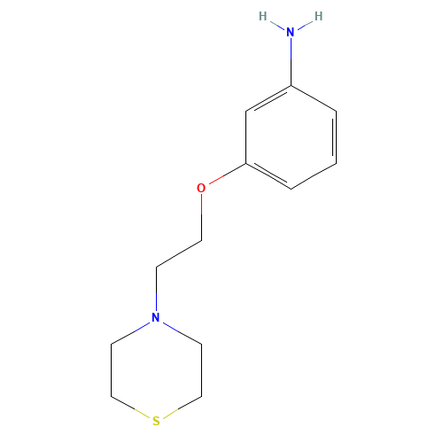 3-(2-thiomorpholin-4-ylethoxy)aniline (CAS: 1099647-30-9) - Related Chemical Product