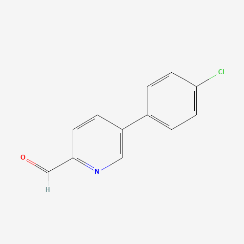 5-(4-chlorophenyl)pyridine-2-carbaldehyde (CAS: 61704-29-8) - Chemical Structure and Molecular Formula 
