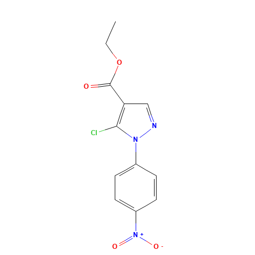 ethyl 5-chloro-1-(4-nitrophenyl)pyrazole-4-carboxylate (CAS: 110821-37-9) - Related Chemical Product