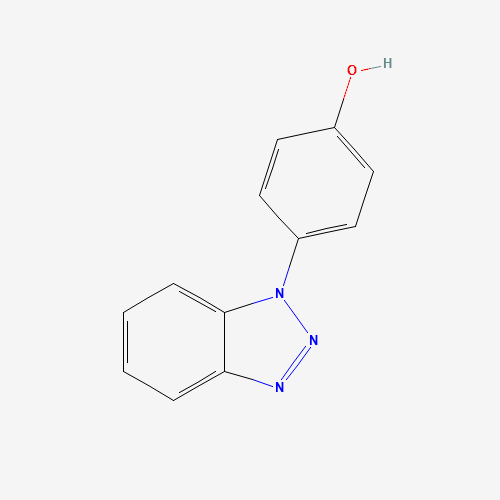 4-(benzotriazol-1-yl)phenol (CAS: 39104-19-3) - Chemical Structure and Molecular Formula 