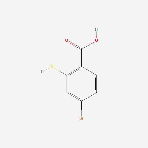 4-bromo-2-sulfanylbenzoic acid (CAS: 116209-30-4) - Chemical Structure and Molecular Formula 