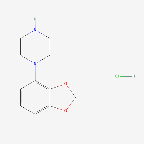 1-(1,3-benzodioxol-4-yl)piperazine;hydrochloride (CAS: 105684-23-9) - Chemical Structure and Molecular Formula 