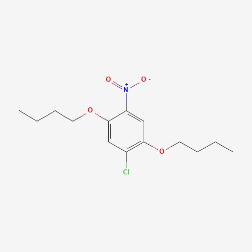 1,4-dibutoxy-2-chloro-5-nitrobenzene (CAS: 89-30-5) - Chemical Structure and Molecular Formula 