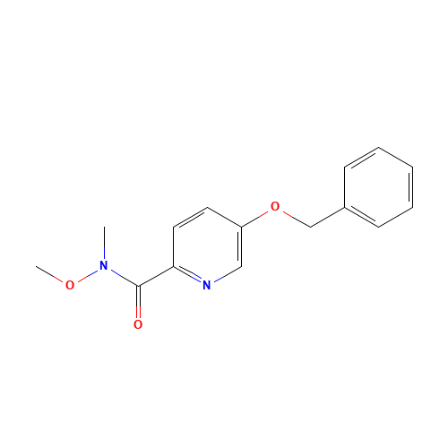 N-methoxy-N-methyl-5-phenylmethoxypyridine-2-carboxamide (CAS: 858602-75-2) - Related Chemical Product