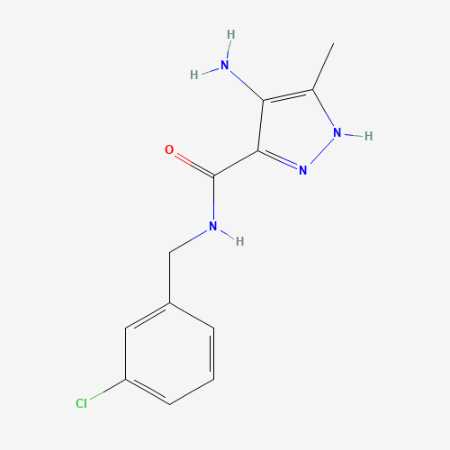 4-amino-N-[(3-chlorophenyl)methyl]-5-methyl-1H-pyrazole-3-carboxamide (CAS: 915372-04-2) - Related Chemical Product
