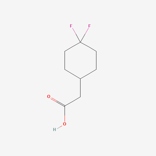 2-(4,4-difluorocyclohexyl)acetic acid (CAS: 915030-40-9) - Chemical Structure and Molecular Formula 