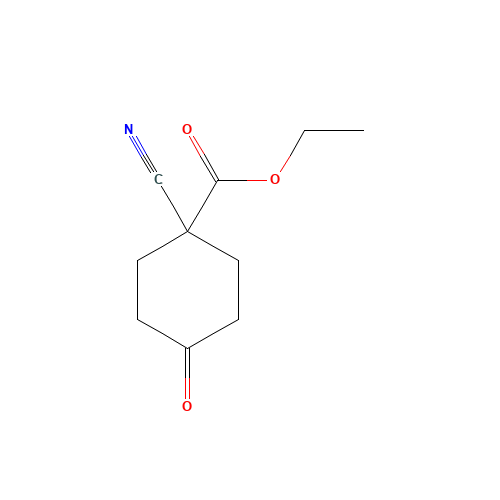 ethyl 1-cyano-4-oxocyclohexane-1-carboxylate (CAS: 58774-04-2) - Chemical Structure and Molecular Formula 