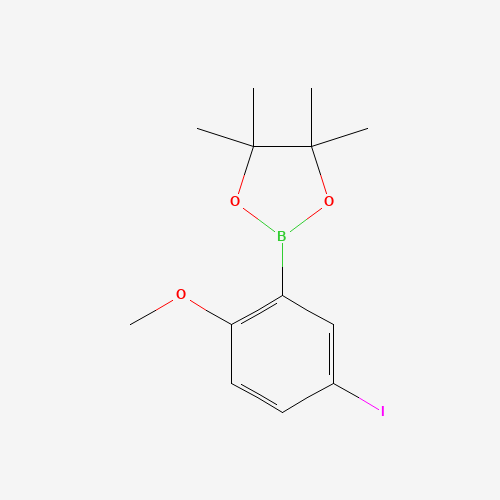 2-(5-iodo-2-methoxyphenyl)-4,4,5,5-tetramethyl-1,3,2-dioxaborolane (CAS: 935446-54-1) - Related Chemical Product