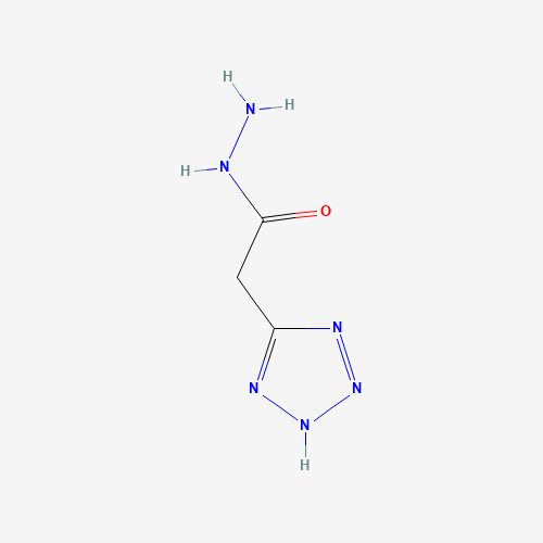 2-(2H-tetrazol-5-yl)acetohydrazide (CAS: 1002104-07-5) - Chemical Structure and Molecular Formula 
