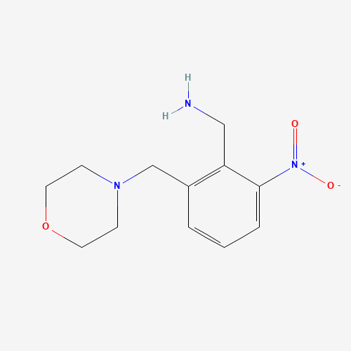 [2-(morpholin-4-ylmethyl)-6-nitrophenyl]methanamine (CAS: 630409-68-6) - Related Chemical Product