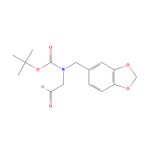 tert-butyl N-(1,3-benzodioxol-5-ylmethyl)-N-(2-oxoethyl)carbamate (CAS: 888314-18-9) - Related Chemical Product