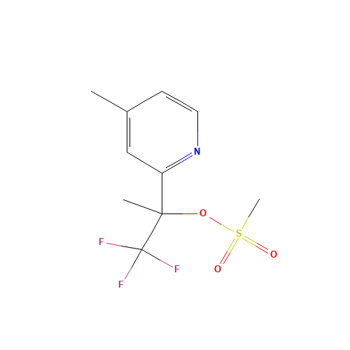 [1,1,1-trifluoro-2-(4-methylpyridin-2-yl)propan-2-yl] methanesulfonate (CAS: 1396893-44-9) - Related Chemical Product