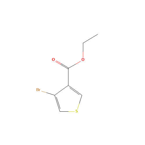 ethyl 4-bromothiophene-3-carboxylate (CAS: 224449-33-6) - Chemical Structure and Molecular Formula 