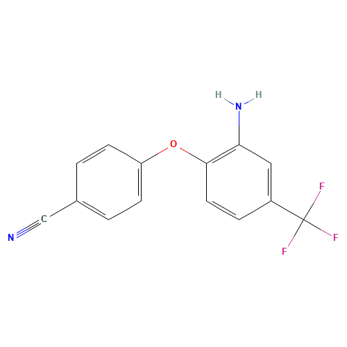 4-[2-amino-4-(trifluoromethyl)phenoxy]benzonitrile (CAS: 42874-97-5) - Related Chemical Product