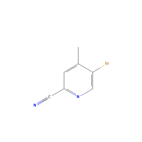 5-bromo-4-methylpyridine-2-carbonitrile (CAS: 886364-86-9) - Chemical Structure and Molecular Formula 