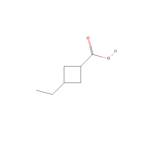 3-ethylcyclobutane-1-carboxylic acid (CAS: 66016-16-8) - Chemical Structure and Molecular Formula 
