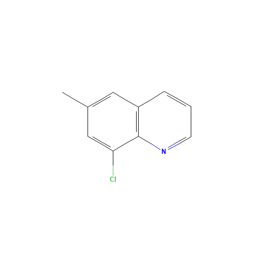 8-chloro-6-methylquinoline (CAS: 19655-46-0) - Chemical Structure and Molecular Formula 