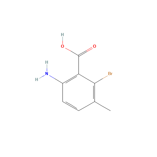 6-amino-2-bromo-3-methylbenzoic acid (CAS: 147149-85-7) - Chemical Structure and Molecular Formula 