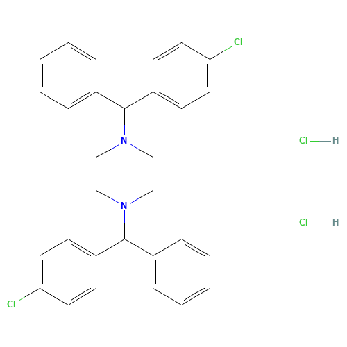 1,4-bis[(4-chlorophenyl)-phenylmethyl]piperazine;dihydrochloride (CAS: 346451-15-8) - Related Chemical Product