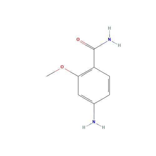 4-amino-2-methoxybenzamide (CAS: 75955-30-5) - Chemical Structure and Molecular Formula 
