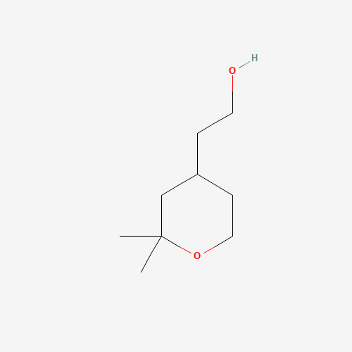 2-(2,2-dimethyloxan-4-yl)ethanol (CAS: 1050496-81-5) - Chemical Structure and Molecular Formula 