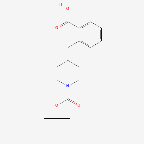 2-[[1-[(2-methylpropan-2-yl)oxycarbonyl]piperidin-4-yl]methyl]benzoic acid (CAS: 910442-78-3) - Related Chemical Product