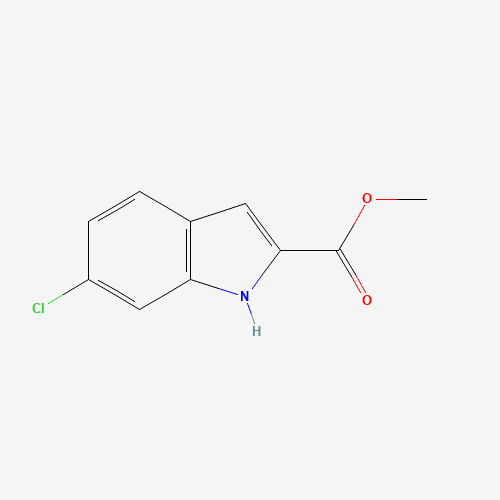 methyl 6-chloro-1H-indole-2-carboxylate (CAS: 98081-84-6) - Chemical Structure and Molecular Formula 