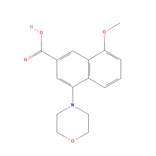 8-methoxy-4-morpholin-4-ylnaphthalene-2-carboxylic acid (CAS: 921761-09-3) - Related Chemical Product