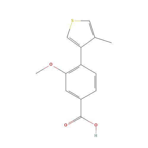 3-methoxy-4-(4-methylthiophen-3-yl)benzoic acid (CAS: 1140461-96-6) - Related Chemical Product