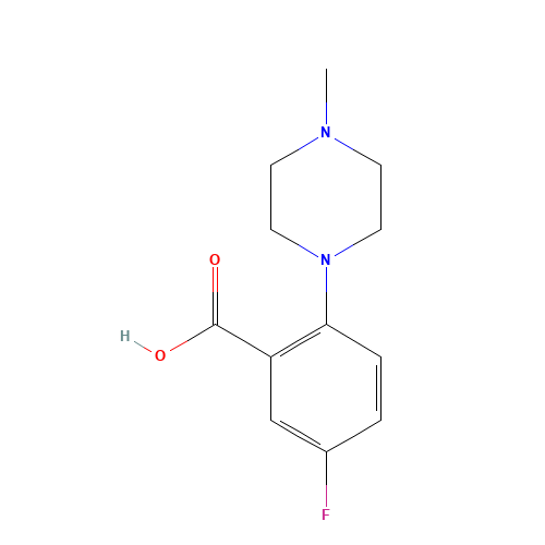 5-fluoro-2-(4-methylpiperazin-1-yl)benzoic acid (CAS: 1096829-46-7) - Related Chemical Product