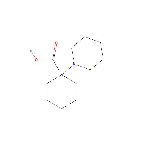 1-piperidin-1-ylcyclohexane-1-carboxylic acid (CAS: 898379-76-5) - Chemical Structure and Molecular Formula 