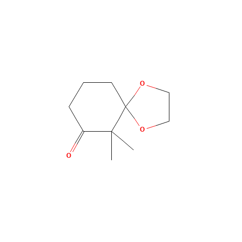 6,6-dimethyl-1,4-dioxaspiro[4.5]decan-7-one (CAS: 14782-52-6) - Chemical Structure and Molecular Formula 