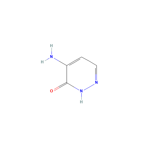 5-amino-1H-pyridazin-6-one (CAS: 55271-46-0) - Chemical Structure and Molecular Formula 
