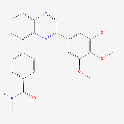 N-methyl-4-[3-(3,4,5-trimethoxyphenyl)quinoxalin-5-yl]benzamide (CAS: 1092499-04-1) - Related Chemical Product