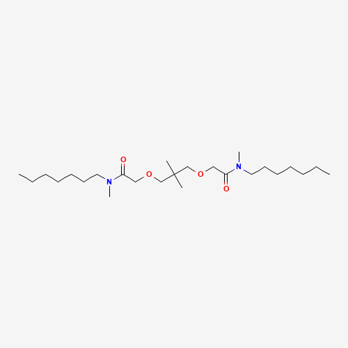 N-heptyl-2-[3-[2-[heptyl(methyl)amino]-2-oxoethoxy]-2,2-dimethylpropoxy]-N-methylacetamide (CAS: 58821-96-8) - Chemical Structure and Molecular Formula 