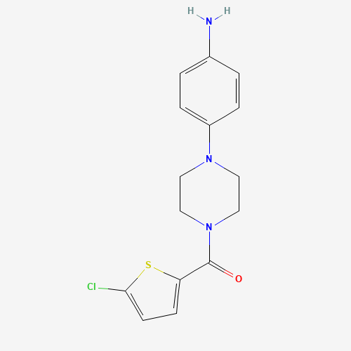 [4-(4-aminophenyl)piperazin-1-yl]-(5-chlorothiophen-2-yl)methanone (CAS: 412332-02-6) - Related Chemical Product